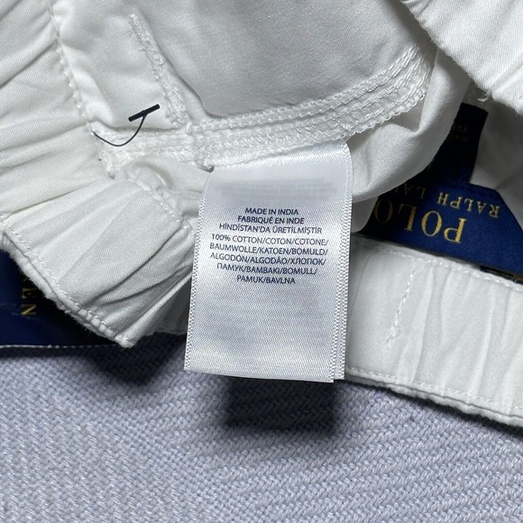 NEW Polo Ralph Lauren Pure White Spring IV Cotton Shorts Kids Boys Size 6 NWT - Picture 7 of 15